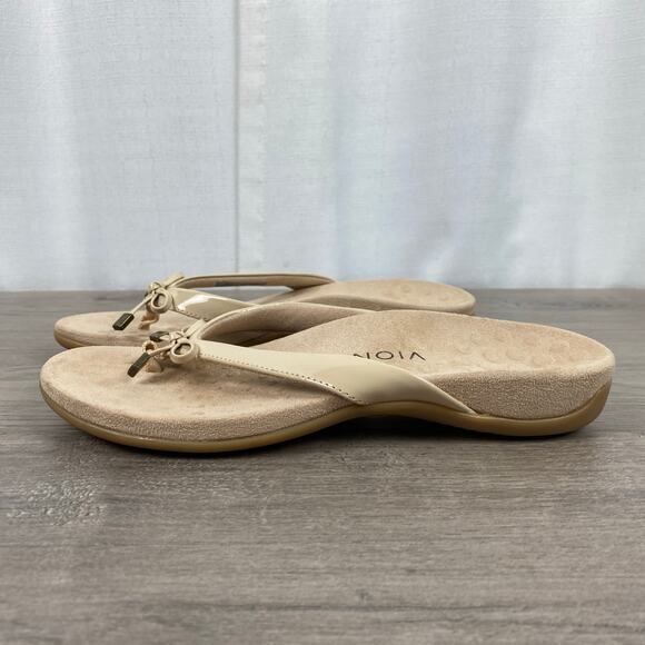Vionic Cream Tan Bella II Thong Sandal Sz.7.5 - Picture 7 of 13